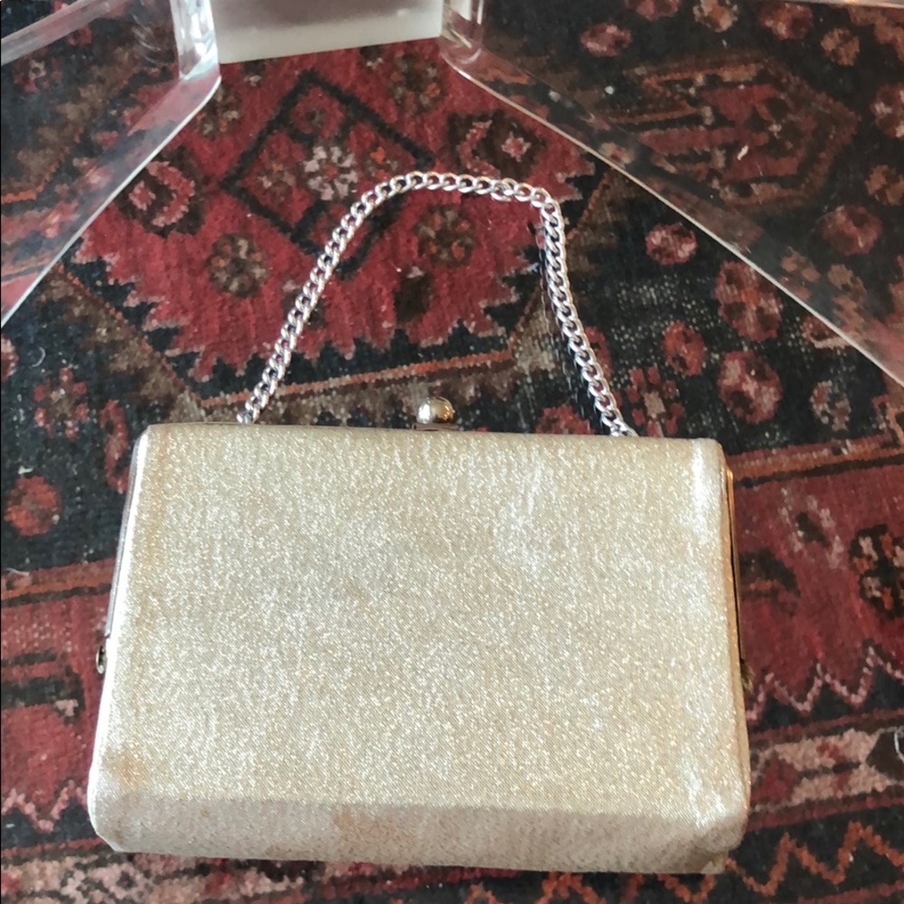 Vintage silver clutch